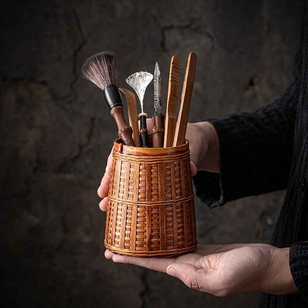 Bamboo Tea Tool Holder | Lacquered Craft | Void Heritage