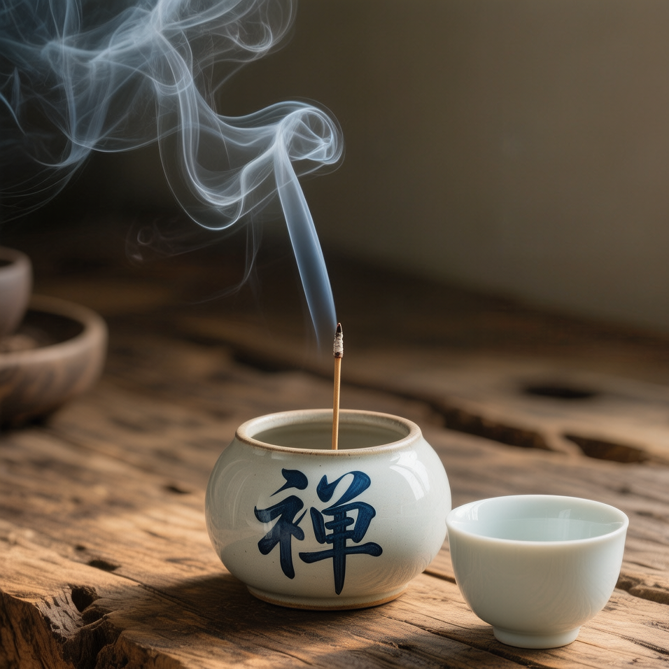 Hand-Painted Ceramic Incense Censer — kiln-fired ceramic | Void Heritage